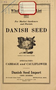 Cover of: Wholesale price list: for market gardeners and florists