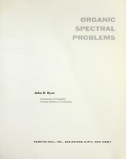 Cover of: Organic spectral problems