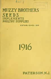Cover of: Seeds, implements, poultry supplies