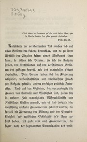 Cover of: Ziele und Wege der weiblichen Erziehung by Marie Stoephasius