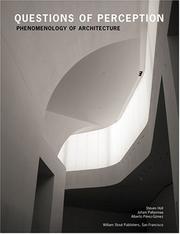 Cover of: Questions of Perception by Steven Holl, Juhani Pallasmaa, Alberto Perez-Gomez