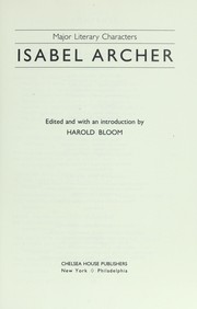 Cover of: Isabel Archer by edited and with an introduction by Harold Bloom.
