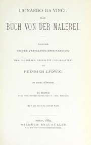 Cover of: Das Buch von der Malerei nach dem Codex Vaticanus (Urbinas) 1270