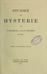 Cover of: Studien über Hysteria by Sigmund Freud, Josef Breuer