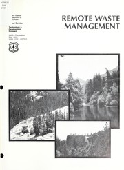 Cover of: Remote waste management