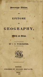 Cover of: An Epitome of geography: with an atlas