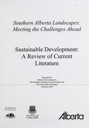Cover of: Sustainable development: a review of current literature