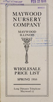 Cover of: Wholesale price list: spring 1916