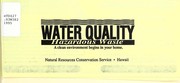 Cover of: Water quality: hazardous waste : a clean environment begins in your home