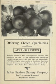 Cover of: Offering choice specialties in Arkansas fruits