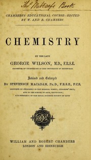 Cover of: Chemistry by Wilson, George