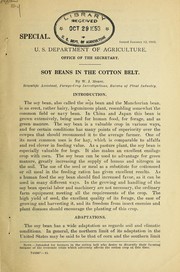 Cover of: Soy beans in the cotton belt | W. J. Morse