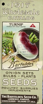 Cover of: 1917 wholesale catalog: onion sets, bulbs-plants, seeds, poultry supplies, implements