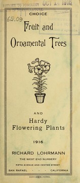 Cover of: Choice fruit and ornamental trees and hardy flowering plants