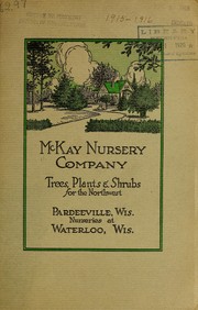 Cover of: Trees, plants and shrubs for the northwest: [1915-1916]