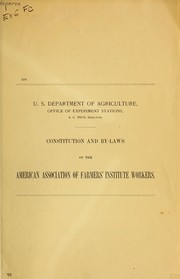 Cover of: Constitution and by-laws ...