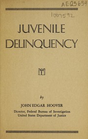 Cover of: Juvenile delinquency