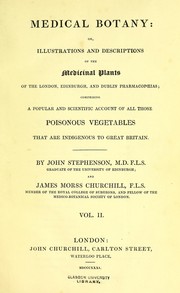 Medical botany by Stephenson, John