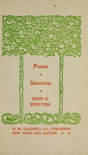 Cover of: Poems: selections ...