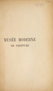 Cover of: Catalogue du Musée moderne de peinture