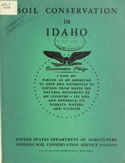 Cover of: Soil conservation in Idaho