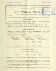 Cover of: Fall 1915, spring 1916 [price list] by Pawnee Nursery