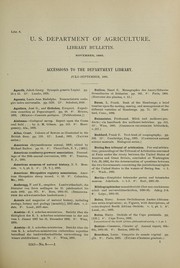 Cover of: Accessions to the Department Library: July-September, 1895
