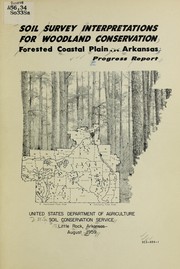 Cover of: Soil survey interpretations for woodland conservation: forested coastal plain, Arkansas