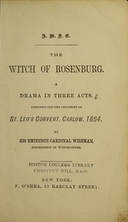 Cover of: The witch of Rosenburg by Nicholas Patrick Wiseman