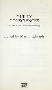 Cover of: Guilty consciences by Martin Edwards