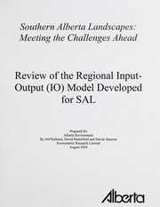Cover of: Review of the regional input-output (IO) model developed for SAL