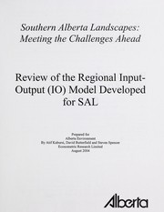 Cover of: Review of the regional input-output (IO) model developed for SAL by A. A. Kubursi