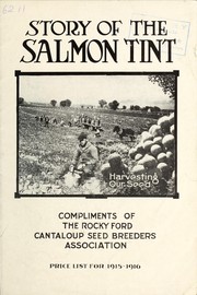 Cover of: Story of the salmon tint: price list for 1915-1916