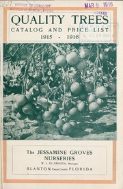 Cover of: Quality trees by Jessamine Groves Nurseries