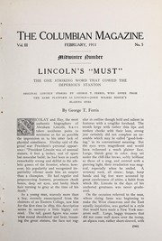 Cover of: Lincoln's "must": the one striking word that cowed the imperious Stanton : original Lincoln stories by George T. Ferris, who spoke from the same platform as Lincoln, John Wilkes Booth's blazing eyes