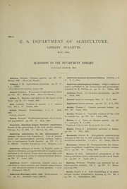 Cover of: Accessions to the Department Library: January-March, 1895