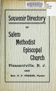 Cover of: Souvenir directory of Salem Methodist Episcopal Church