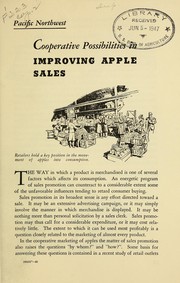 Cover of: Cooperative possibilities in improving apple sales