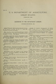 Cover of: Accessions to the Department Library: October-December, 1895