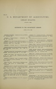 Cover of: Accessions to the Department Library: April-June, 1896