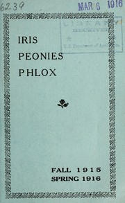 Iris, peonies, phlox [catalog] by Wellesley Nurseries