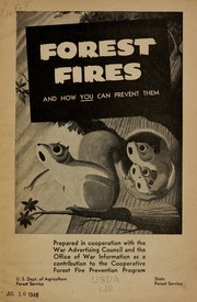 Cover of: Forest fires and how you can prevent them