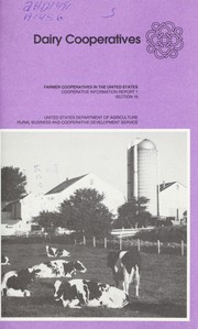 Cover of: Dairy cooperatives by 