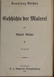 Cover of: Geschichte der Malerei