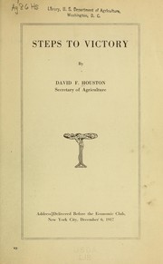 Cover of: Steps to victory by Houston, David Franklin