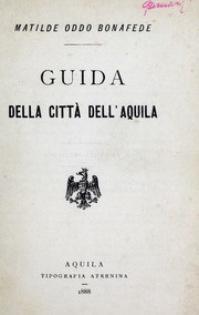 Cover of: Guida della città dell'Aquila