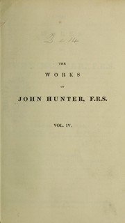 Cover of: The works of John Hunter