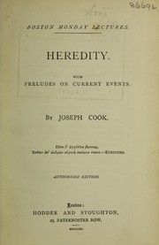 Cover of: Heredity: with preludes on current events