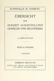 Cover of: Übersicht der zurzeit Ausgestellten Gemälde und Bildwerke