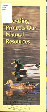 Cover of: Recycling protects our natural resources